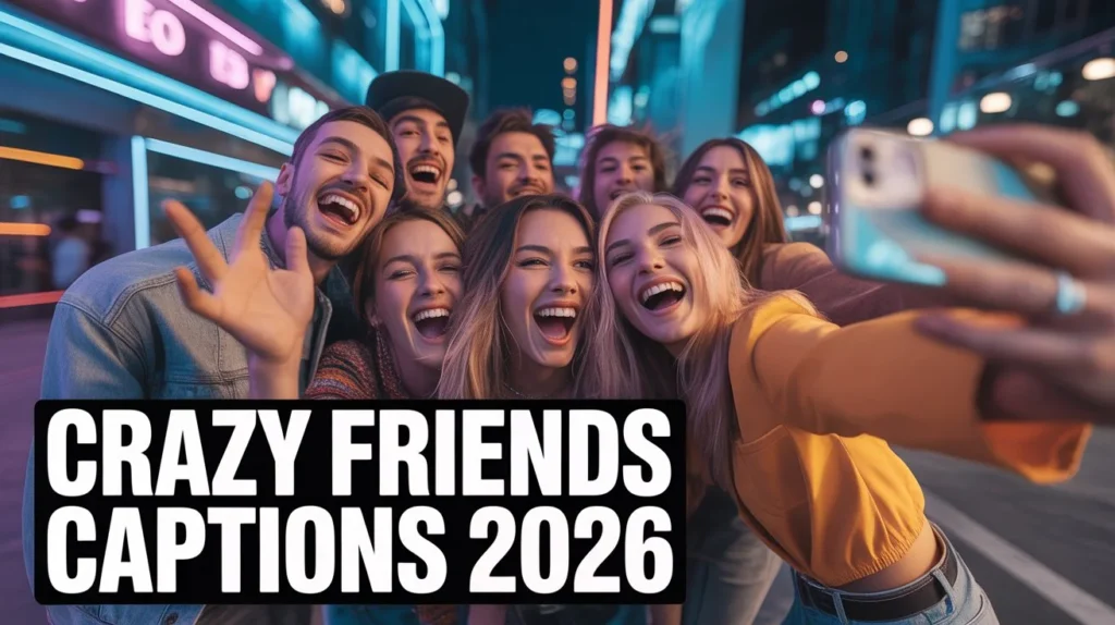 Funny Crazy Friends Captions for Instagram