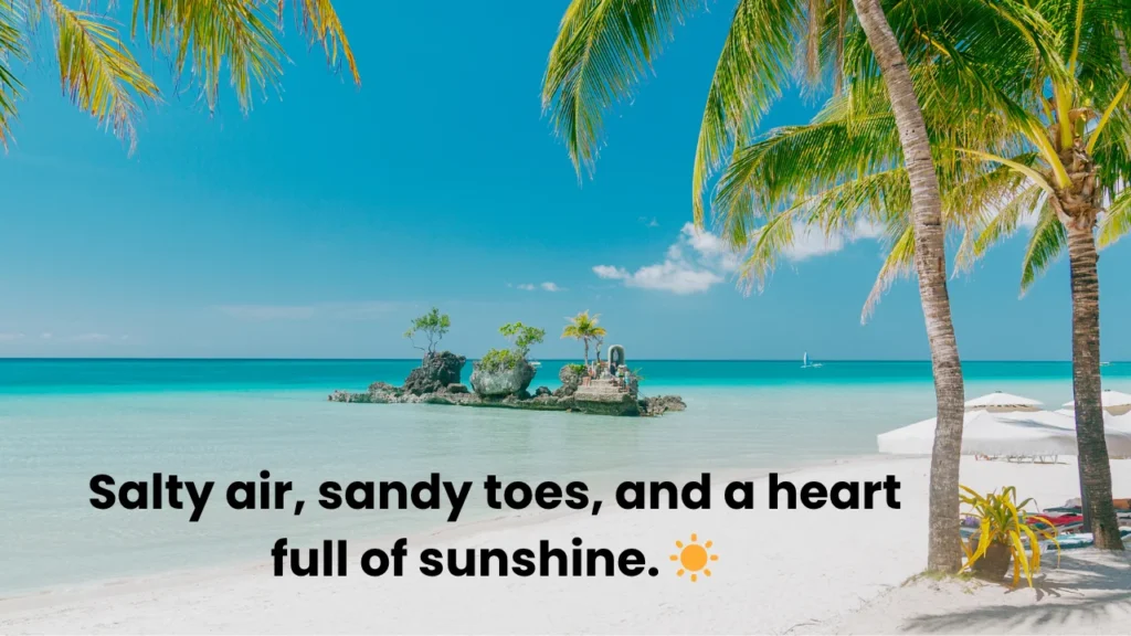 Beach Vacation & Trip Captions for Instagram