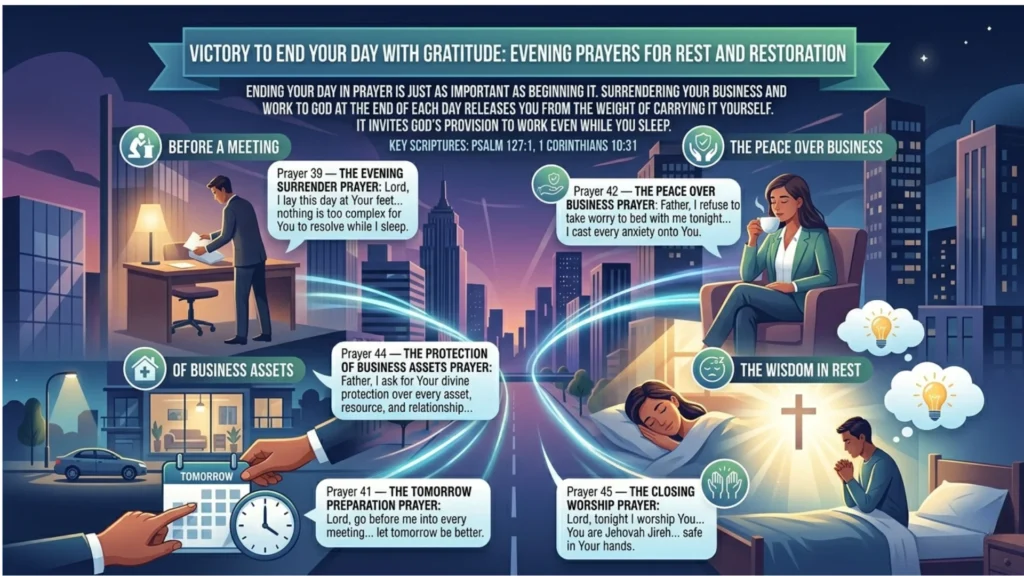Bedtime Prayers for Business Victory to End Your Day With Gratitude