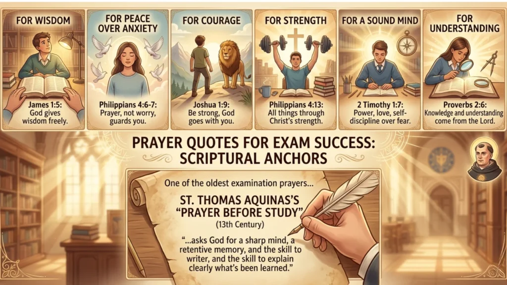 Bible Verses and Prayer Quotes for Exam Success
