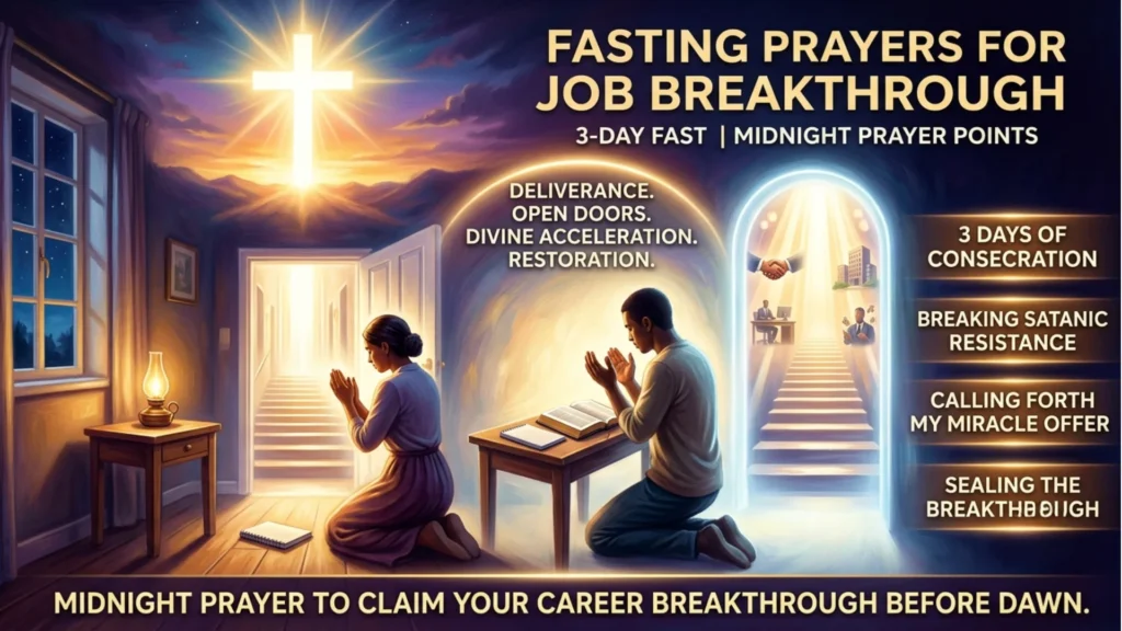 Fasting Prayers and Midnight Prayer Points for Job Breakthrough