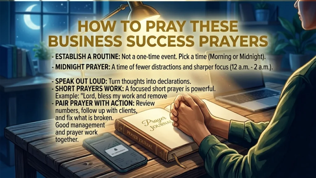 How to Pray These Business Success Prayers