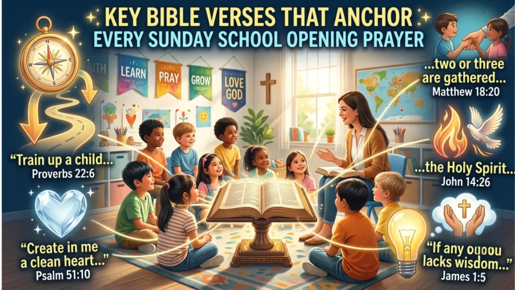 Key Bible Verses That Anchor Every Sunday School Opening Prayer