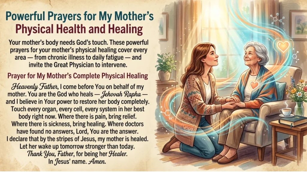 Powerful Prayers for My Mother's Physical Health and Healing