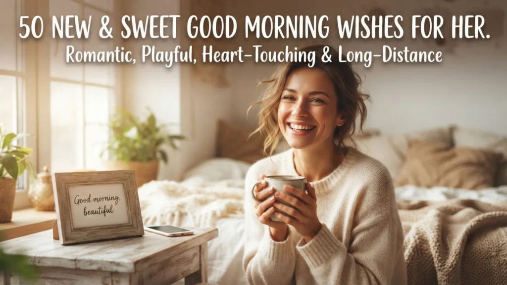 50 New & Sweet Good Morning Wishes for Her