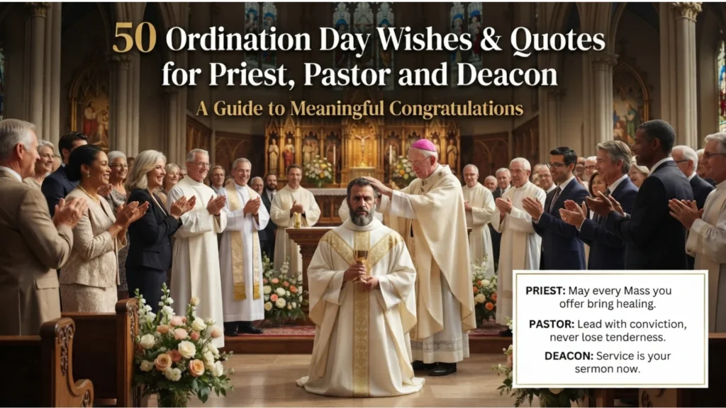 50 Ordination Day Wishes & Quotes for Priest, Pastor and Deacon