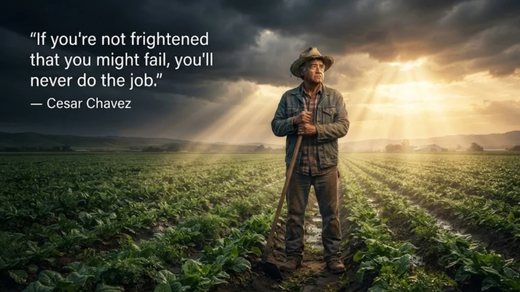 Cesar Chavez Quotes on Courage and Fear