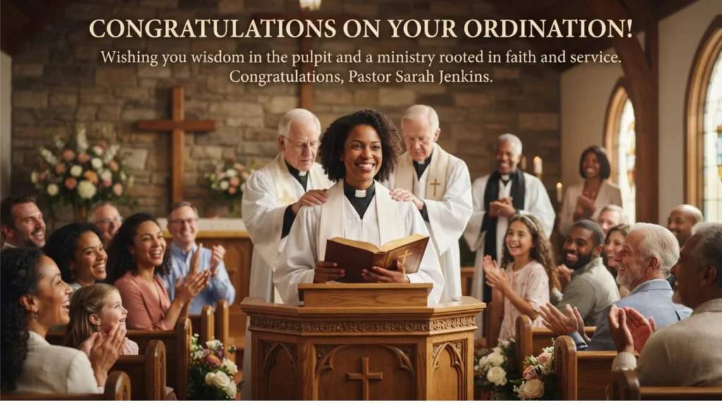 Congratulations Messages for Pastor Ordination