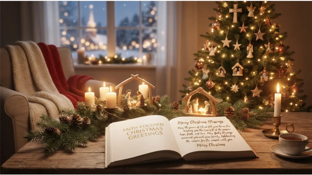 Merry Christmas Blessings and Religious Greetings