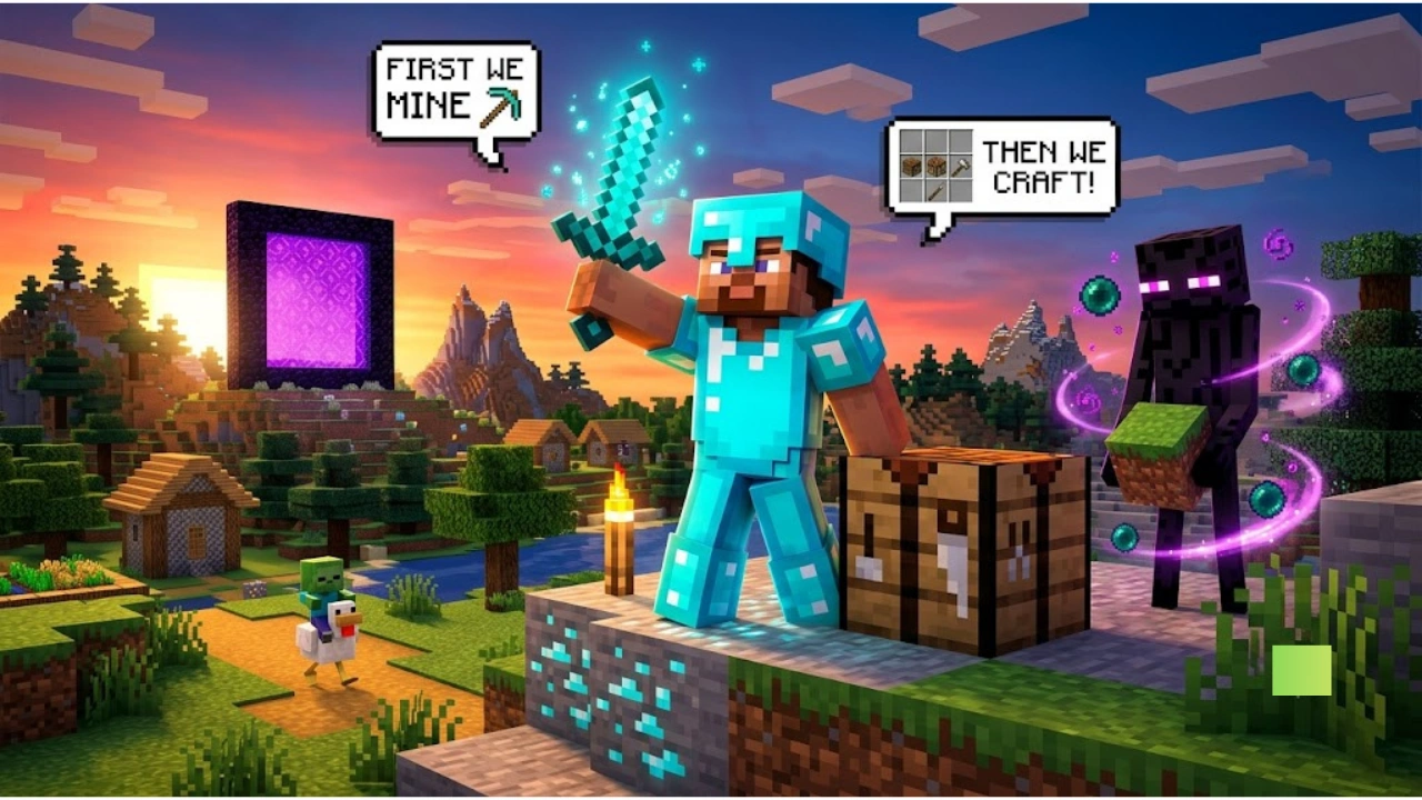 Short Minecraft Quotes and Captions for Social Media