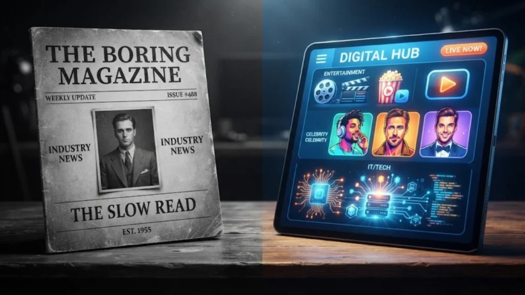 What Is TheBoringMagazine, and What Is Its Main Focus?