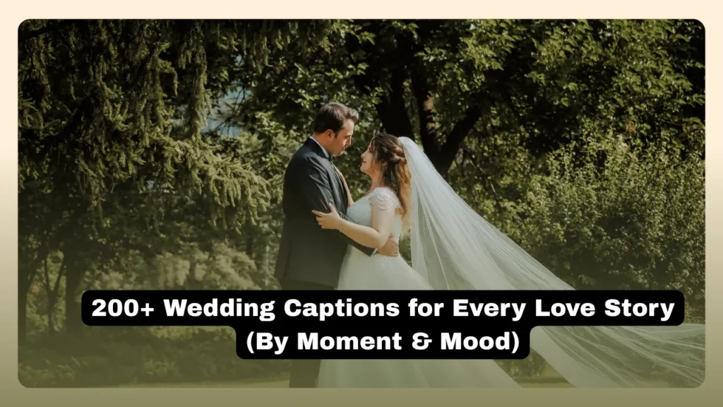 Wedding Captions Organized by Photo Type