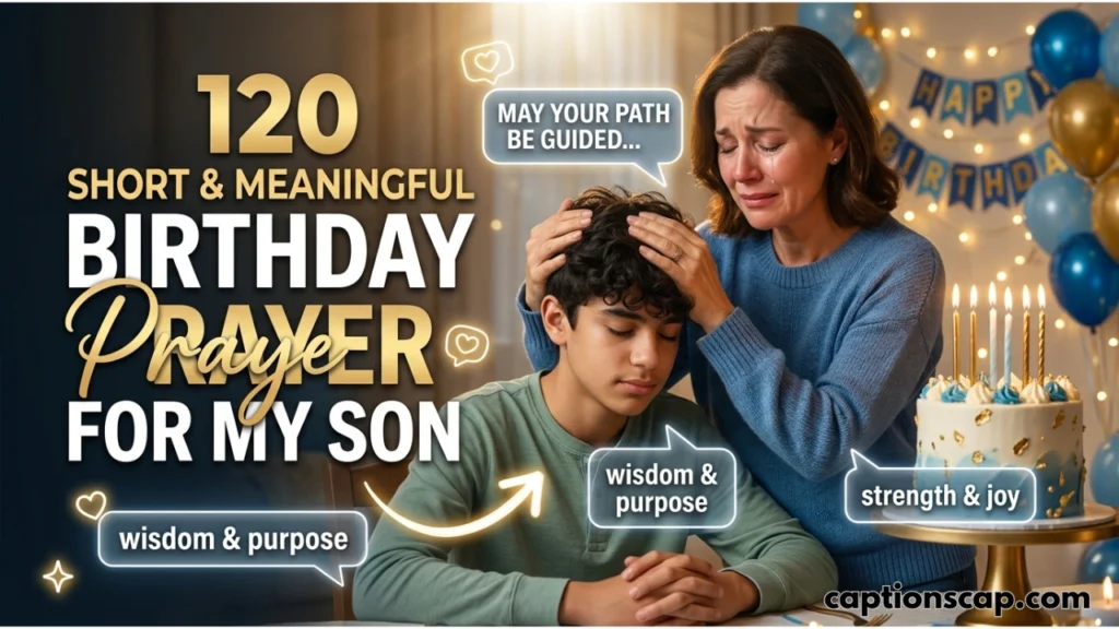 Heartfelt and Short Birthday Prayer for My Son