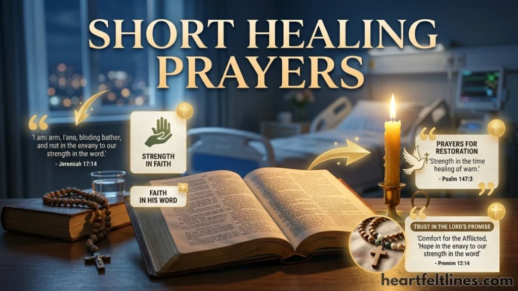 Short Prayer for Healing for a Sick Family Member or Friend